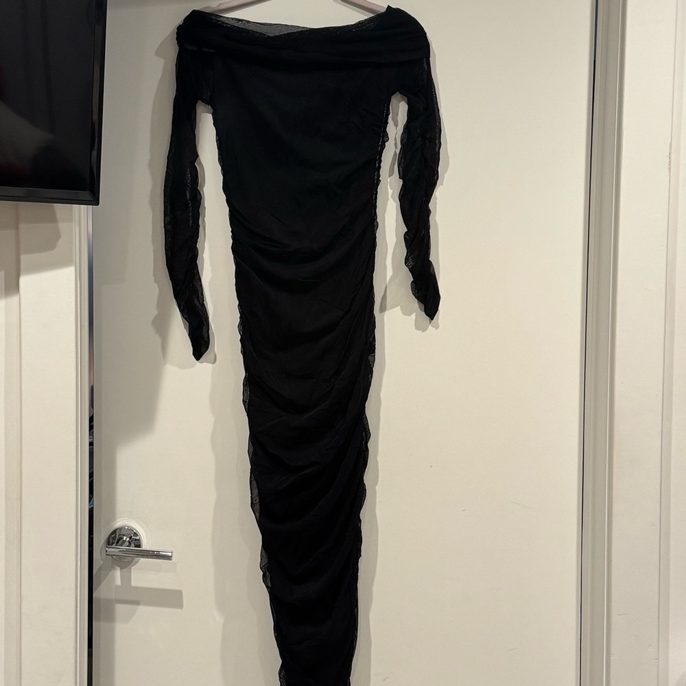 Fashion Nova Black Long Sleeve Dress